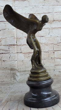 Spirit of Ecstasy Rolls Royce Hood Emblem Bronze Replica C. Sykes