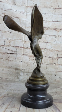 Spirit of Ecstasy Rolls Royce Hood Emblem Bronze Replica C. Sykes