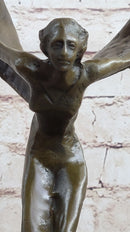 Spirit of Ecstasy Rolls Royce Hood Emblem Bronze Replica C. Sykes