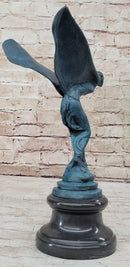 Green Patina Spirit of Ecstasy Rolls Royce Bronze by Charles Sykes