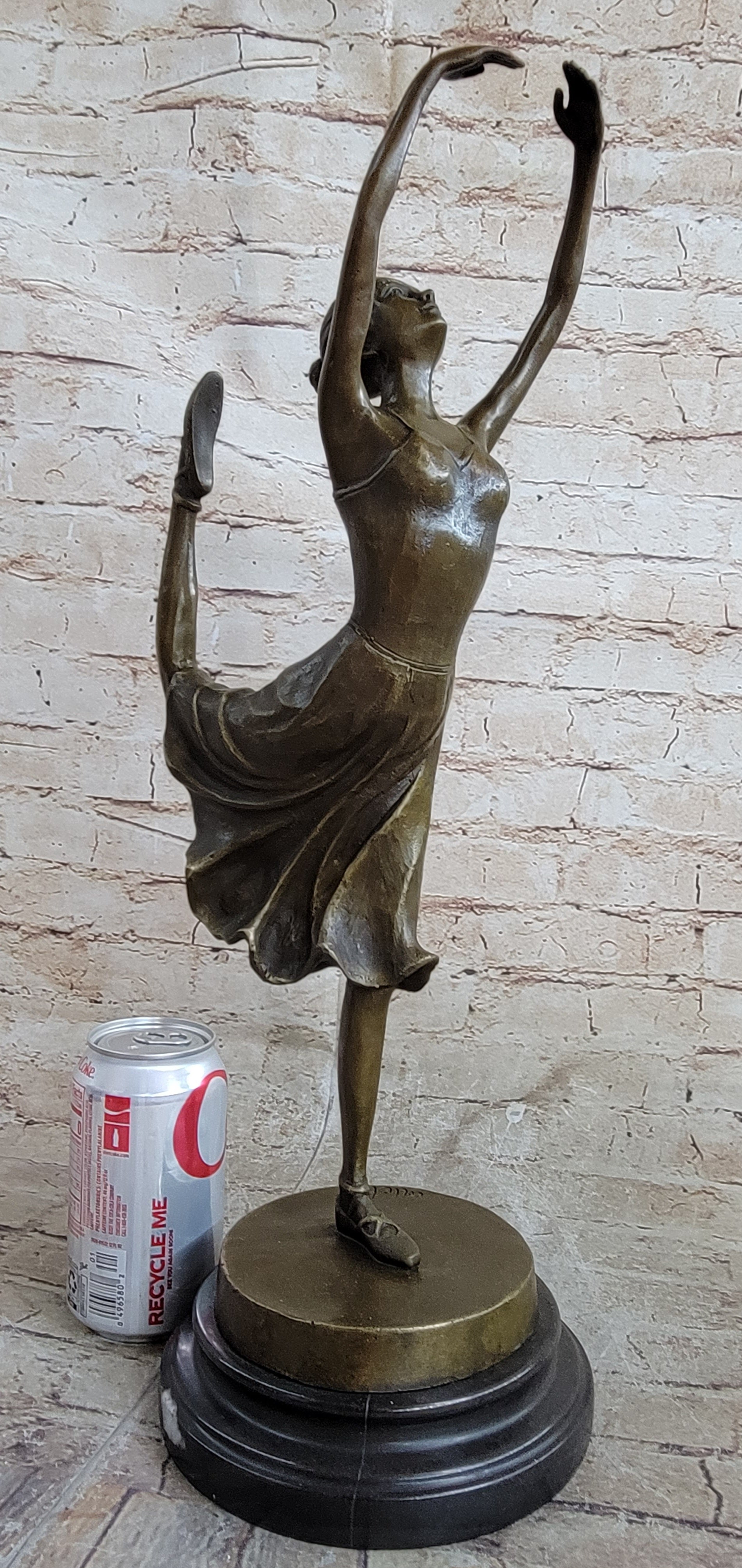 Bronze Ballerina Ballet Dancer Figure Sculpture