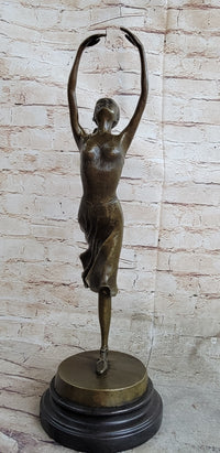 Bronze Ballerina Ballet Dancer Figure Sculpture