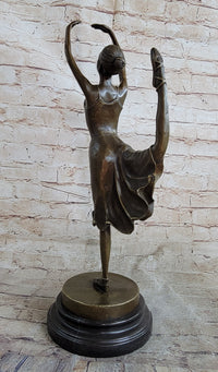 Bronze Ballerina Ballet Dancer Figure Sculpture