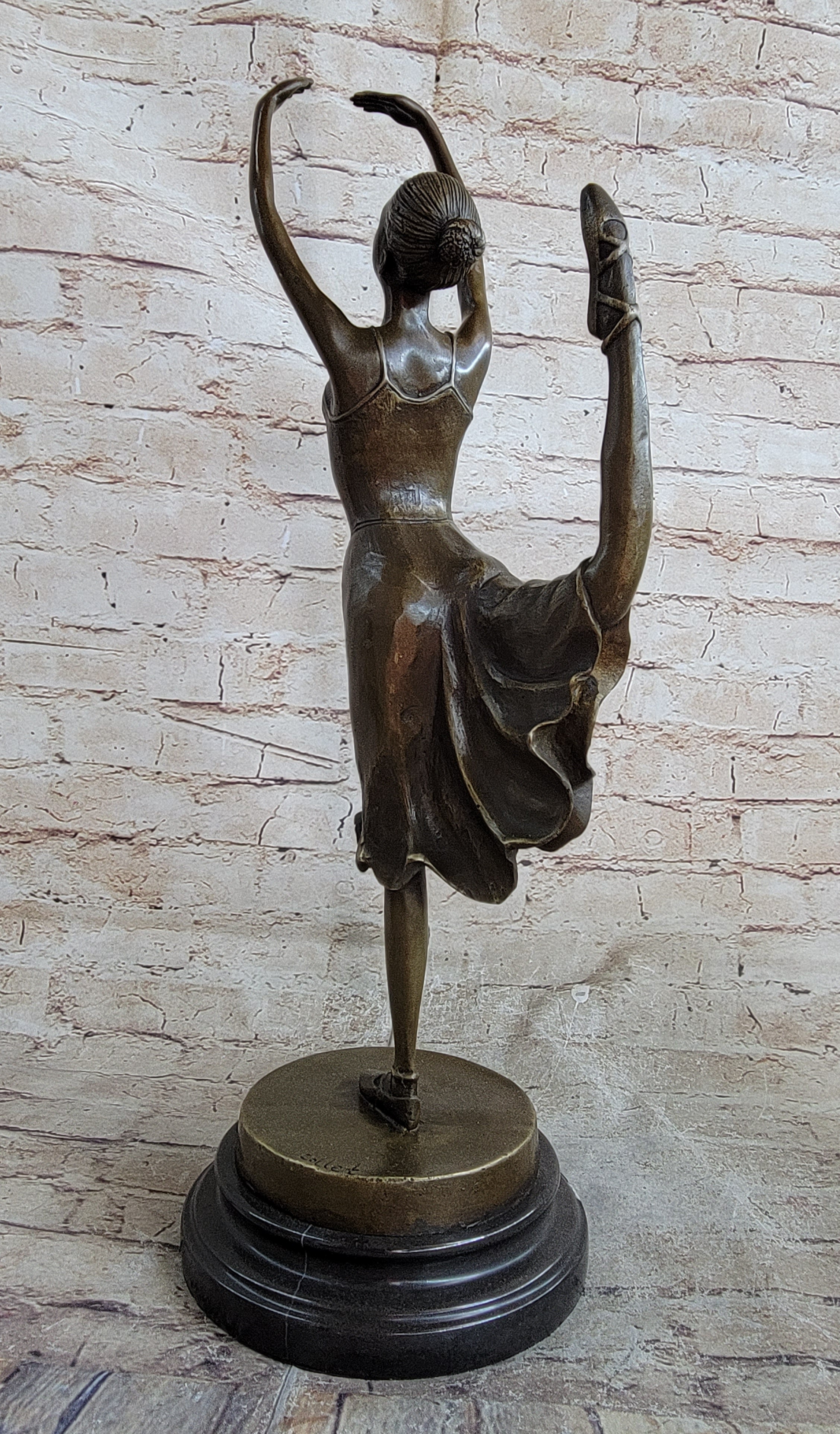Bronze Ballerina Ballet Dancer Figure Sculpture