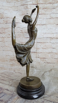 Bronze Ballerina Ballet Dancer Figure Sculpture