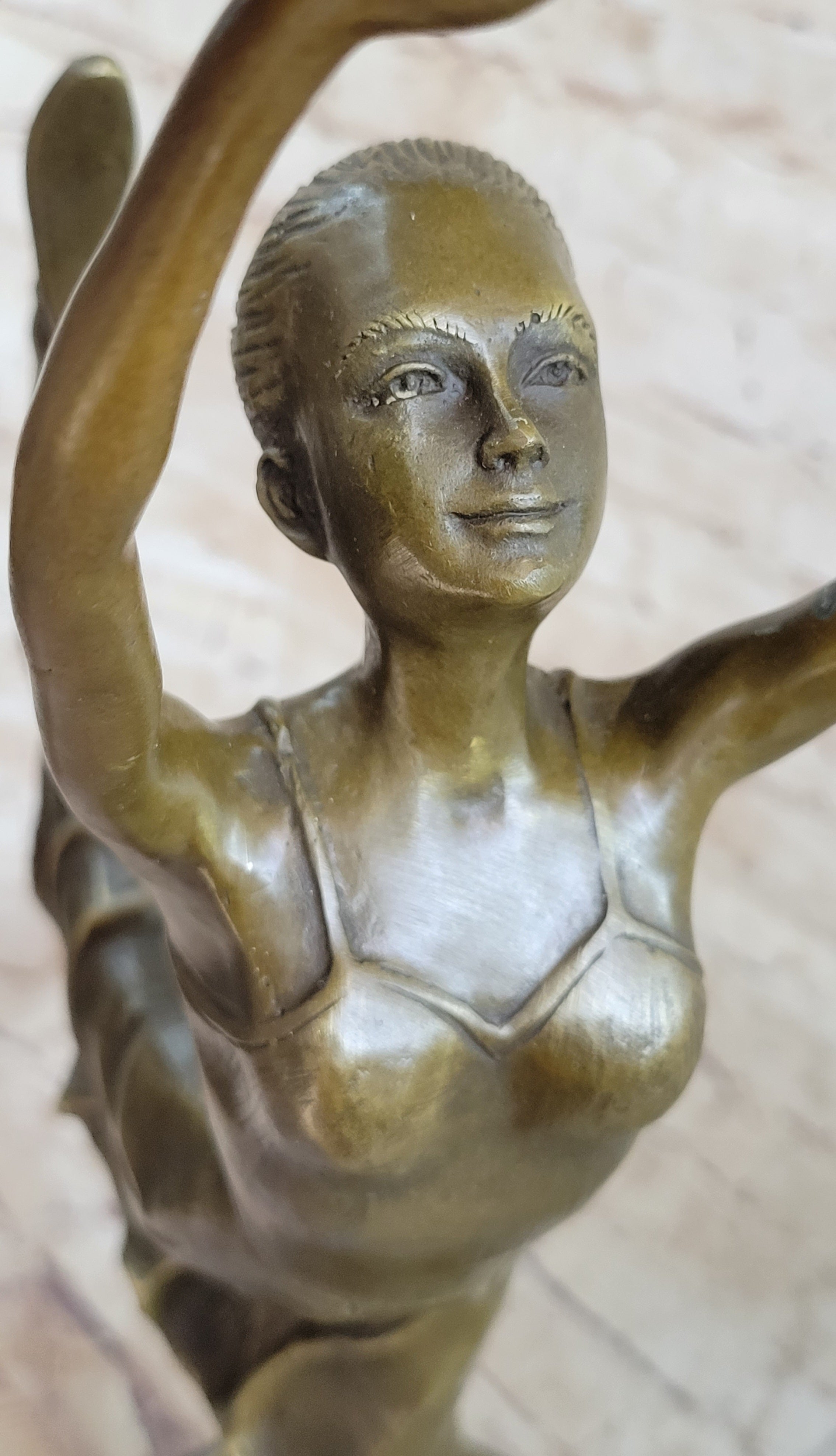 Bronze Ballerina Ballet Dancer Figure Sculpture