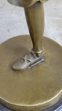 Bronze Ballerina Ballet Dancer Figure Sculpture