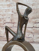 Collet Abstract Woman Female Bronze Sculpture