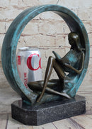 Signed Original Artwork by Collet Girl Reading A Book Bronze
