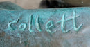 Signed Original Artwork by Collet Girl Reading A Book Bronze