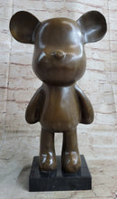 Vintage MICKEY MOUSE Bronze Figurine, Collectible Walt DISNEY Character Sculpture