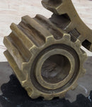 Cog in the Machine Abstract Bronze Sculpture Signed Art