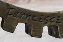 Cog in the Machine Abstract Bronze Sculpture Signed Art
