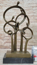 Mid Century Abstract Modern Family Solid Bronze by Braxton