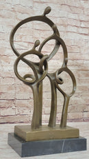 Mid Century Abstract Modern Family Solid Bronze by Braxton