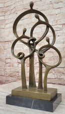 Mid Century Abstract Modern Family Solid Bronze by Braxton