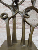 Mid Century Abstract Modern Family Solid Bronze by Braxton