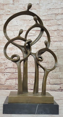 Mid Century Abstract Modern Family Solid Bronze by Braxton