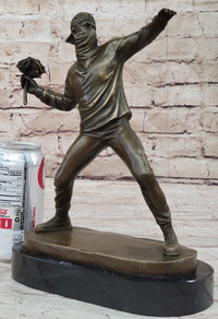 Banksy England Street Art Bronze Flower Thrower Bomber