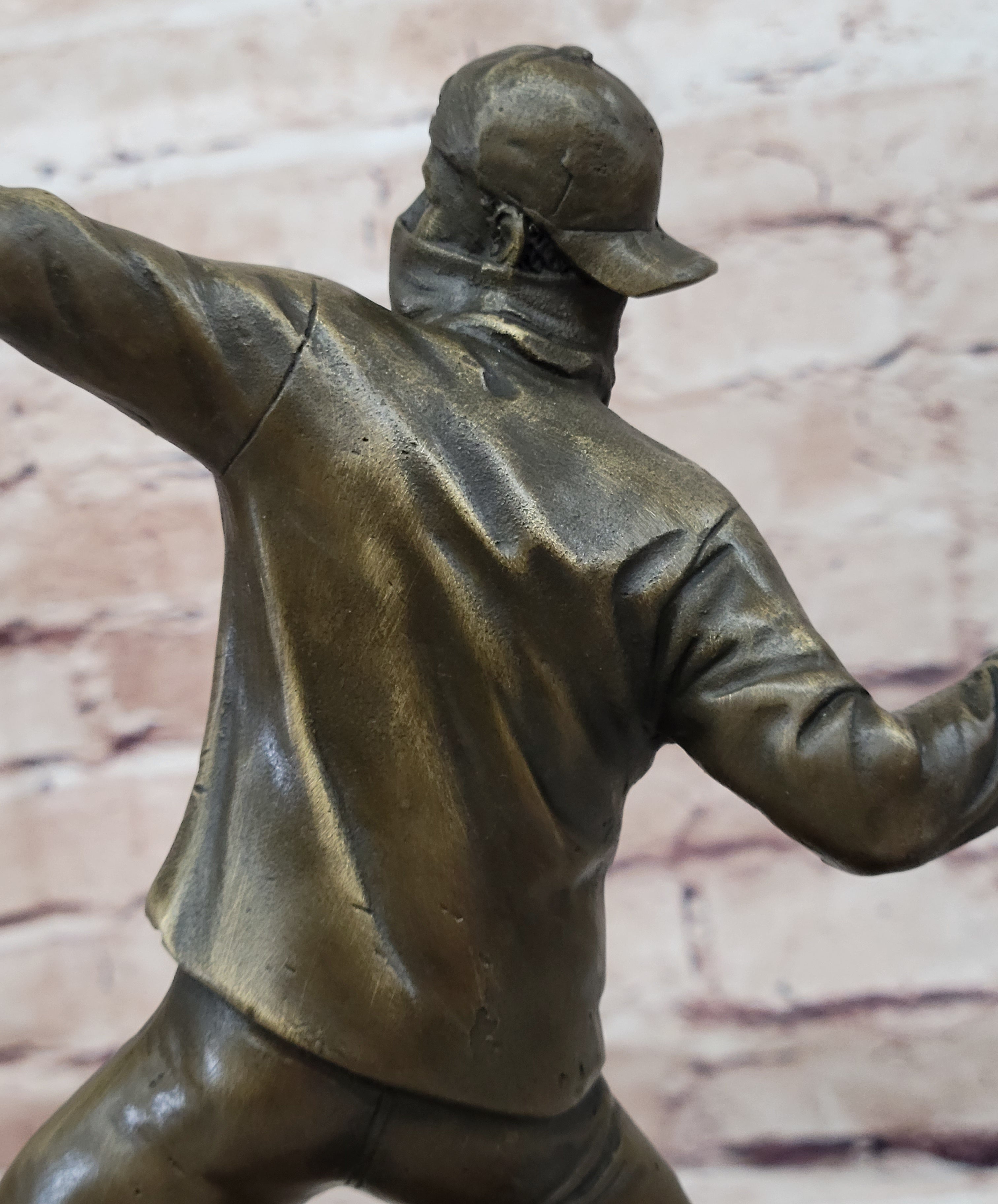 Banksy England Street Art Bronze Flower Thrower Bomber