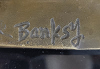 Banksy England Street Art Bronze Flower Thrower Bomber