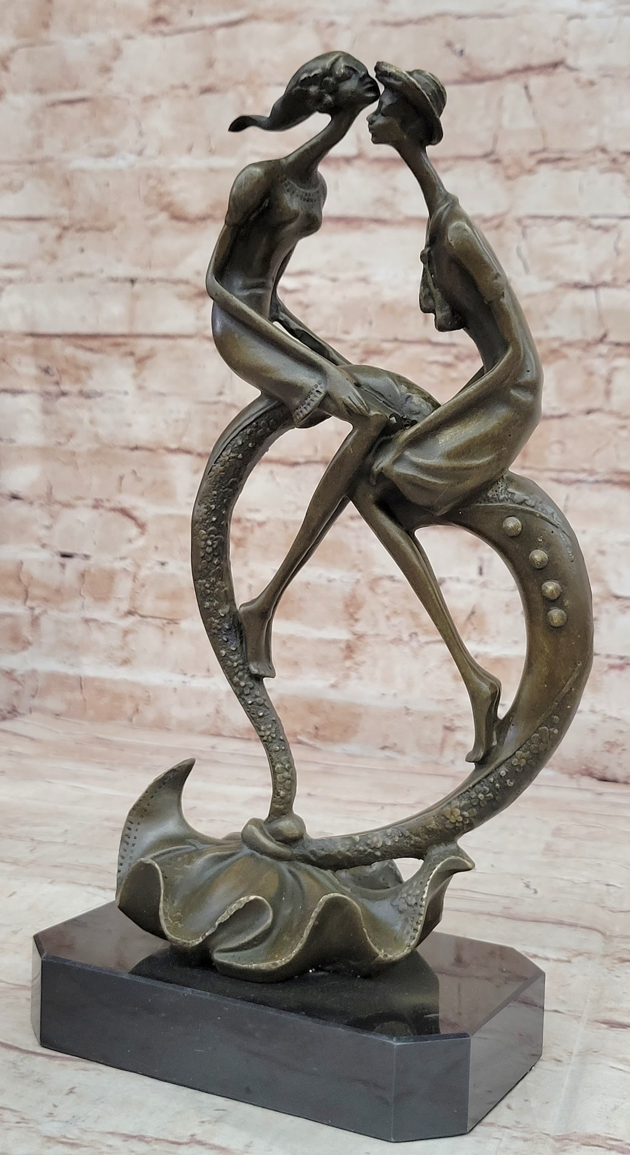 Everlasting Love Solid Bronze Sculpture by Collet