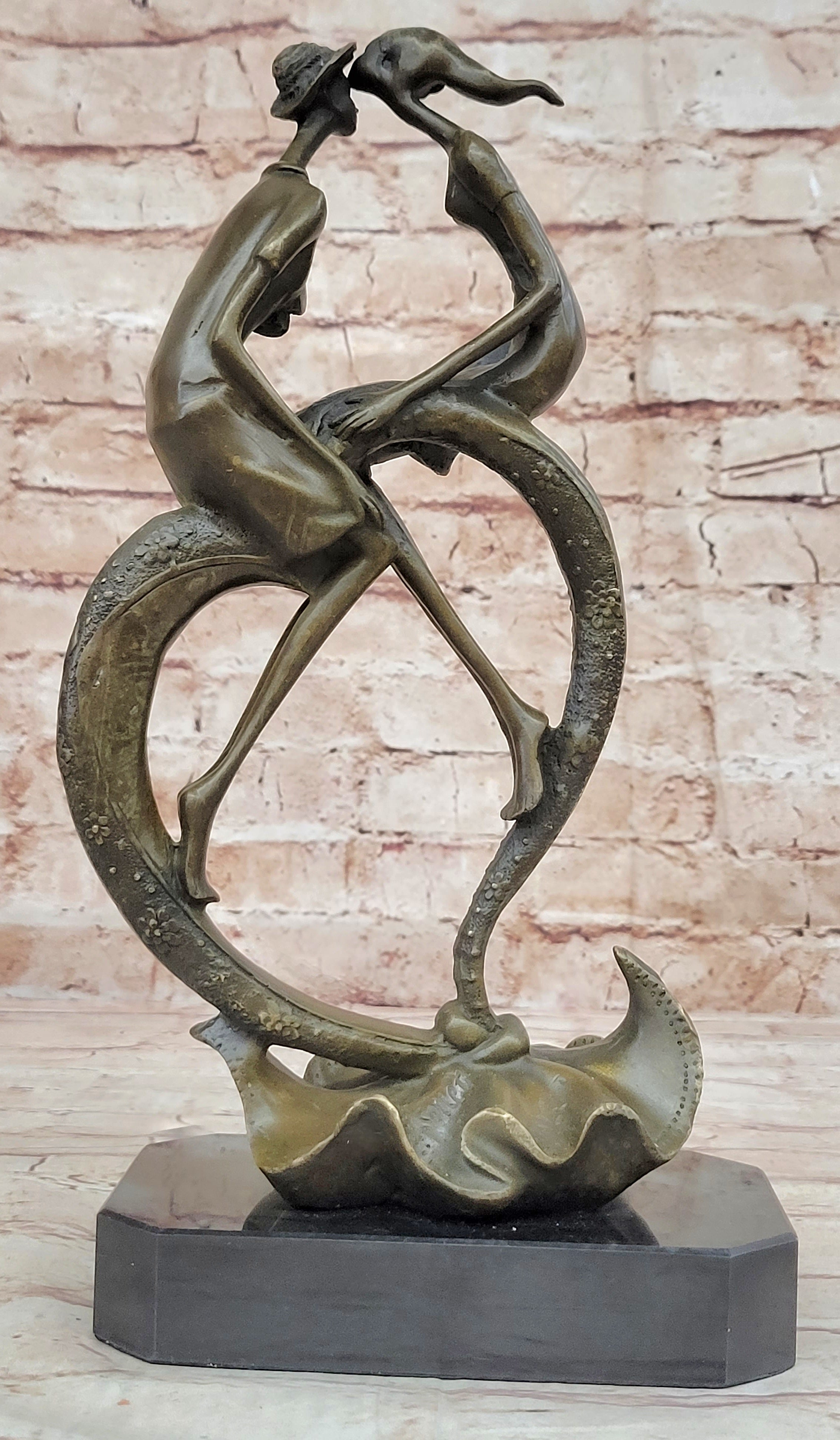 Everlasting Love Solid Bronze Sculpture by Collet