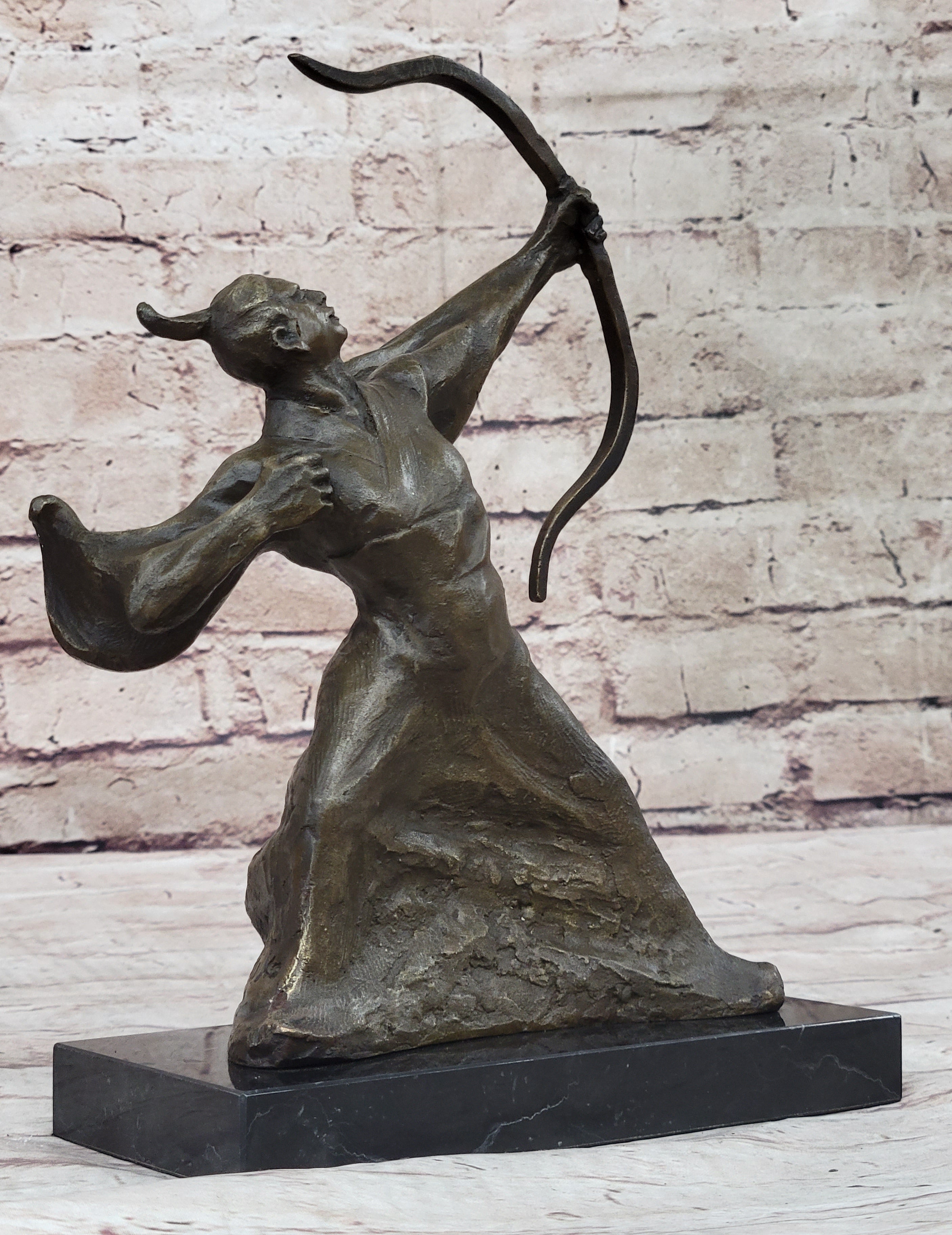 Japanese Samurai Warrior Archer w/ Bow - Bronze by Kamiko
