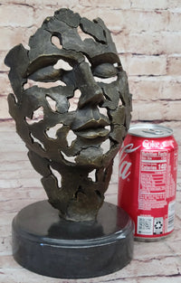 Abstract Female Face Portrait Bust Mask Surrealism Dali Tribute