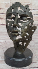 Abstract Female Face Portrait Bust Mask Surrealism Dali Tribute