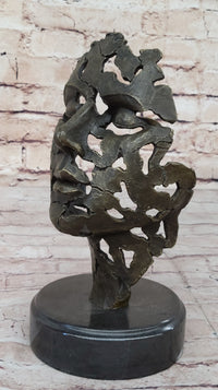 Abstract Female Face Portrait Bust Mask Surrealism Dali Tribute