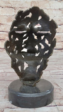 Abstract Female Face Portrait Bust Mask Surrealism Dali Tribute