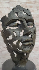 Abstract Female Face Portrait Bust Mask Surrealism Dali Tribute
