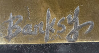 Space Girl and Bird by Banksy - Bronze Sculpture on Marble