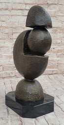 Geometric Bronze Metal Pac Man Inspired Art Sculpture by Fransisci