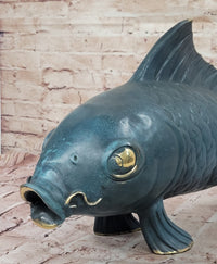Bronze Koi Fish Sculpture – Large Asian-Inspired Art