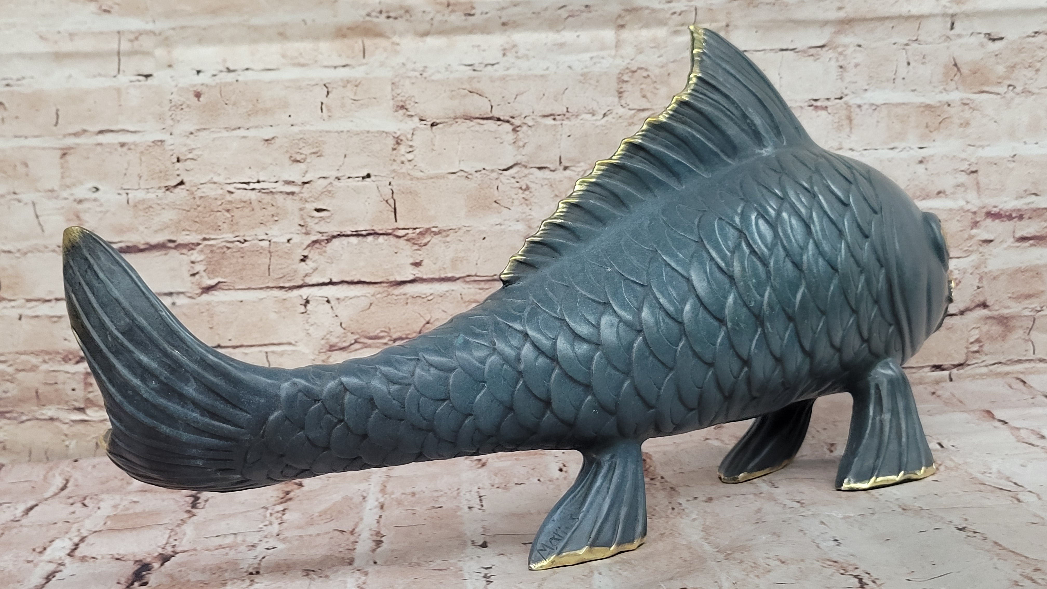 Bronze Koi Fish Sculpture – Large Asian-Inspired Art