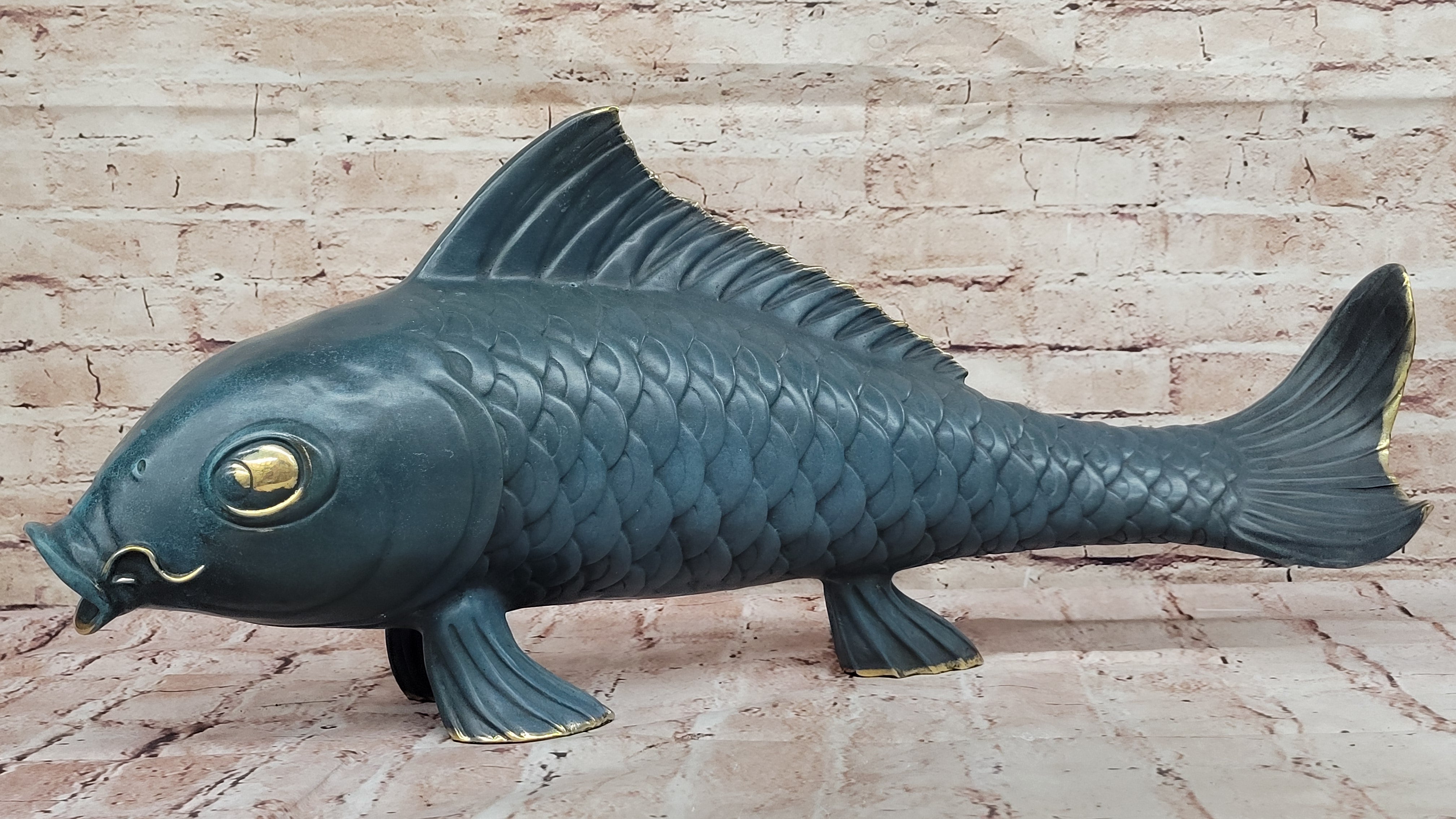 Bronze Koi Fish Sculpture – Large Asian-Inspired Art