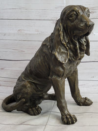 Bloodhound Basset Hound Wrinkly Dog Sculpture 14" x 18"