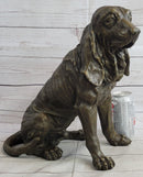 Bloodhound Basset Hound Wrinkly Dog Sculpture 14" x 18"