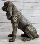 Bloodhound Basset Hound Wrinkly Dog Sculpture 14" x 18"