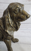 Bloodhound Basset Hound Wrinkly Dog Sculpture 14" x 18"