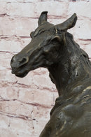 Wild Horse Bronze Sculpture Crude Style 17.5" x 16.5"