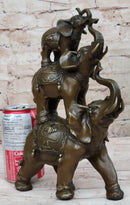 Collectible Bronze Elephant Safari Art Figure Hot Cast