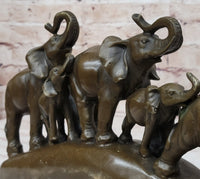 Tibet Royal Family Pure Bronze Hot Cast Lotus Lucky Elephant