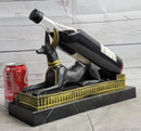 Anubis Jackal Bust on Plinth Antique Bronze by Milo