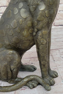 Hot Cast Bronze Guardian Cheetah Leopard Sculpture