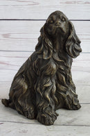 Bronze Metal Sculpture of Cocker Spaniel or King Charles Cavalier