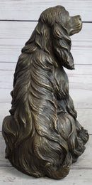 Bronze Metal Sculpture of Cocker Spaniel or King Charles Cavalier