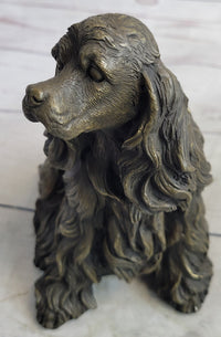 Bronze Metal Sculpture of Cocker Spaniel or King Charles Cavalier
